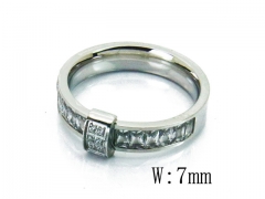 HY Wholesale 316L Stainless Steel CZ Rings-HY14R0581HFF