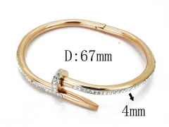 HY Wholesale 316L Stainless Steel Popular Bangle-HY14B0192HNL