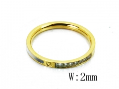 HY Wholesale 316L Stainless Steel CZ Rings-HY14R0584OQ
