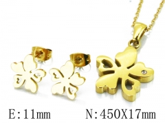 HY Stainless Steel jewelry Plant Style Set-HY91S0749HHL