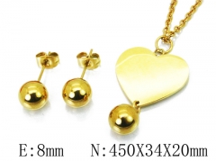 HY Wholesale 316L Stainless Steel Lover jewelry Set-HY91S0737HDD