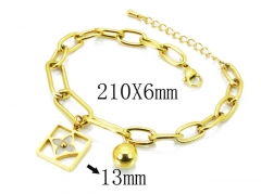 HY Wholesale Stainless Steel 316L Charm Bracelets-HY32B0054PL