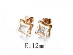 HY Stainless Steel Small Crystal Stud-HY32E0074ML