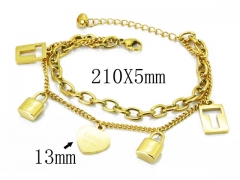 HY Wholesale Stainless Steel 316L Charm Bracelets-HY32B0059HZL