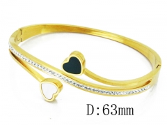 HY Wholesale Stainless Steel 316L Bangle(Crystal)-HY80B1048HMZ