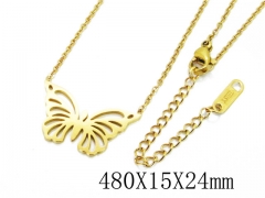 HY Stainless Steel 316L Necklaces (Animal Style)-HY19N0040OC