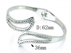 HY Wholesale Stainless Steel 316L Bangle(Crystal)-HY19B0083HMC