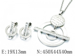 HY Wholesale 316L Stainless Steel CZ jewelry Set-HY08S0109HHZ