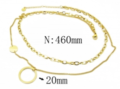HY Wholesale Stainless Steel 316L Necklaces-HY19N0048HJA