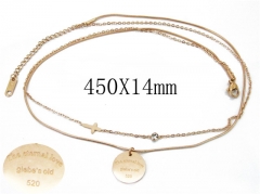 HY Wholesale Stainless Steel 316L Lover Necklaces-HY80N0299OW