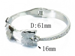 HY Wholesale Stainless Steel 316L Bangle(Crystal)-HY19B0092HNC