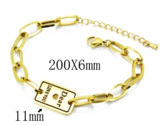 HY Wholesale Stainless Steel 316L Charm Bracelets-HY32B0053OL