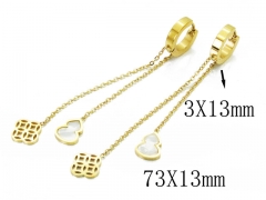 HY Wholesale 316L Stainless Steel Drops Earrings-HY32E0052PL