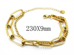 HY Wholesale Stainless Steel 316L Charm Bracelets-HY19B0129HHD