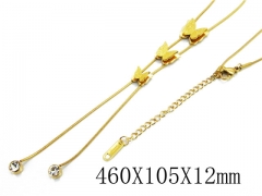 HY Stainless Steel 316L Necklaces (Animal Style)-HY19N0019HIX