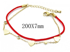 HY Wholesale Stainless Steel 316L Charm Bracelets-HY32B0056HCC
