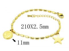 HY Wholesale Stainless Steel 316L Charm Bracelets-HY32B0055OS