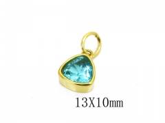 HY Wholesale Stainless Steel 316L CZ Pendant-HY15P0273KOV