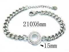 HY Wholesale Stainless Steel 316L Charm Bracelets-HY19B0116HHS