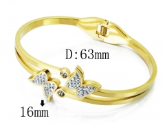 HY Wholesale Stainless Steel 316L Bangle(Crystal)-HY19B0090HNC