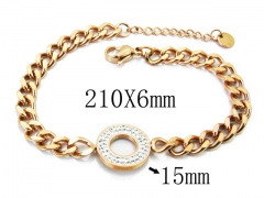 HY Wholesale Stainless Steel 316L Charm Bracelets-HY19B0118HIF