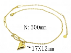HY Wholesale Stainless Steel 316L Lover Necklaces-HY19N0050HHE