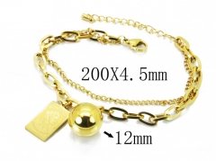HY Wholesale Stainless Steel 316L Charm Bracelets-HY32B0058HZL