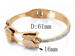 HY Wholesale Stainless Steel 316L Bangle(Crystal)-HY19B0094HPR