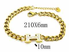 HY Wholesale Stainless Steel 316L Charm Bracelets-HY19B0123HID