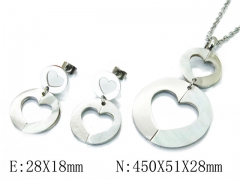 HY Wholesale 316L Stainless Steel Lover jewelry Set-HY08S0111HCC