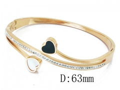 HY Wholesale Stainless Steel 316L Bangle(Crystal)-HY80B1049HMX