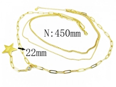 HY Wholesale Stainless Steel 316L Necklaces-HY19N0046HLD