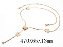 HY Stainless Steel 316L Necklaces (Animal Style)-HY19N0017HIF