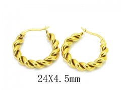 HY Stainless Steel Twisted Earrings-HY06E1659NS