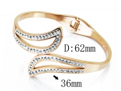 HY Wholesale Stainless Steel 316L Bangle(Crystal)-HY19B0085HOS