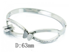 HY Wholesale Stainless Steel 316L Bangle(Crystal)-HY80B1044HLZ
