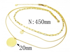 HY Wholesale Stainless Steel 316L Necklaces-HY19N0047HMX