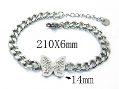 HY Wholesale Stainless Steel 316L Charm Bracelets-HY19B0119HHB
