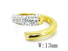 HY Wholesale 316L Stainless Steel CZ Rings-HY19R0396HIC