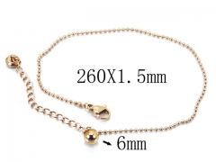 HY Wholesale stainless steel Anklet-HY32B0063ML
