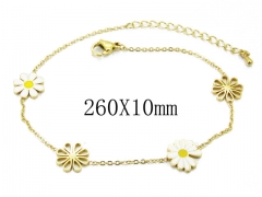 HY Wholesale stainless steel Anklet-HY32B0090HZL