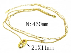 HY32N0024HIFHY Wholesale Stainless Steel 316L Necklaces-