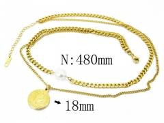 HY32N0023HHLHY Wholesale Stainless Steel 316L Necklaces-