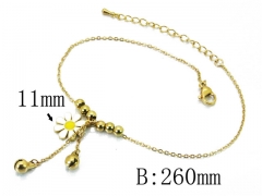 HY Wholesale stainless steel Anklet-HY32B0083HAA