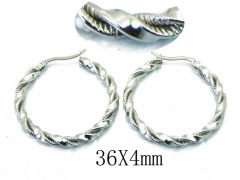 HY Stainless Steel Twisted Earrings-HY58E1363LF