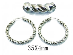HY Stainless Steel Twisted Earrings-HY58E1369LQ
