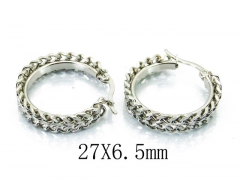 HY Stainless Steel Twisted Earrings-HY58E1407LC