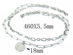 HY Wholesale Stainless Steel 316L Necklaces-HY40N1077HLE