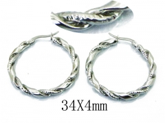 HY Stainless Steel Twisted Earrings-HY58E1367LE