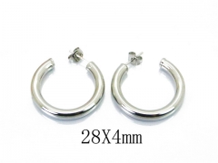 HY Wholesale Stainless Steel Hollow Hoop Earrings-HY58E1343LW
